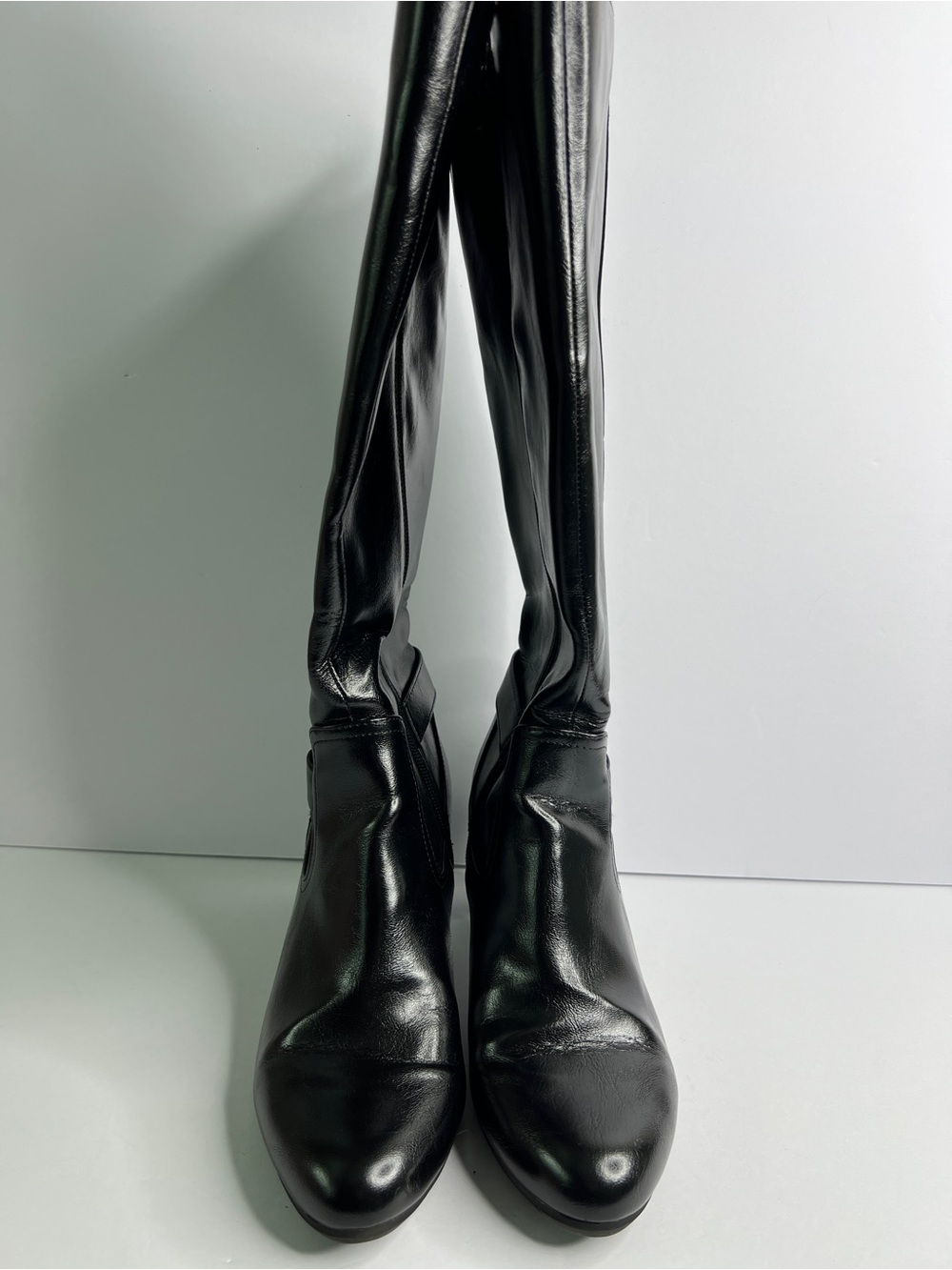 LifeStride Marta Black Knee High Riding Boots Soft System Size 10M No Box - Picture 2 of 10
